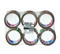 Lot de 6 rouleaux adhésif PP Tesa EMBALLER marron 66m