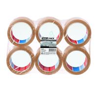 Lot de 6 rouleaux adhésif PP Tesa EMBALLER transparent 66m