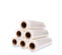 Lot de 6 rouleaux de film étirable pour palette - 23 microns - 2,5 kg - Transparent