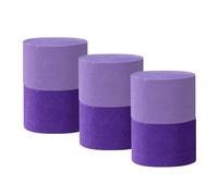Lot de 6 rouleaux de papier crépon, 150 m, en papier crépon violet, pour décorations de fête, d'anniversaire, décoration de mariage (4,5 cm x 25 m/rouleau)