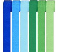 Lot de 6 rouleaux de papier crépon multicolore - Arc-en-ciel - 6 couleurs - Pour décoration de fête et travaux manuels