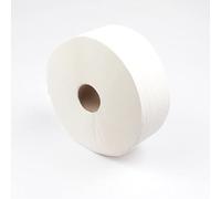 Lot de 6 rouleaux de papier toilette Jumbo 2 plis (noyau Ø 60 mm), blanc gaufré, perforé, rouleau de papier toilette Jumbo rouleau de papier toilette rouleau de papier toilette rouleaux de papier