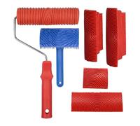Lot de 6 rouleaux de peinture polyvalents avec rouleaux robustes pour applications murales intérieures pour usage quotidien