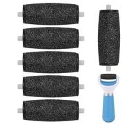 Lot de 6 rouleaux de rechange pour lime à pied | Tête de pierre de meulage exfoliante pour pédicure micro et scholl Velvet Smooth pour enlever les callosités