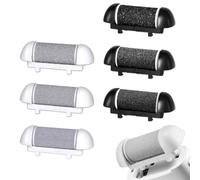 Lot de 6 rouleaux de rechange pour râpes à callosités Scholl/Essy/Ratukall/Pedi, têtes de rechange pour lime à pied de pédicure, pour talons fissurés et peaux mortes