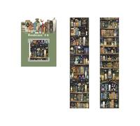 Lot de 6 rouleaux de ruban adhésif décoratif en PET pour bibliothèque, 40 mm x 2 m, autocollant de scrapbooking pour journal, planificateur, album photo, décoration à thème magique