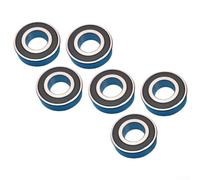 Lot de 6 roulements linéaires en pouces pour modèle 1630-2rs 19,05 x 41,275 x 12,7 mm avec joints pour machines et appareils d'automatisation Finition argentée