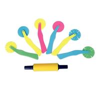 Lot de 6 roulettes pour pâte à modeler