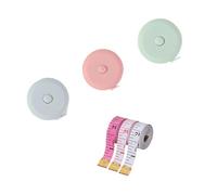 Lot de 6 rubans à mesurer miniatures portables avec tête en fer et règle de tailleur - Matériaux légers en polypropylène pour la couture - Accessoires de couture professionnels