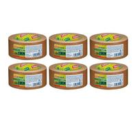 Lot de 6 Rubans Adhésif d emballage PAPER FSC ecoLogo 50mm x 50m