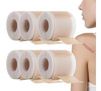 Lot de 6 rubans adhésifs en silicone invisibles pour enlever les cicatrices, doux pour la peau et durable (A-6 pièces)