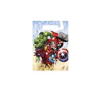 LOT DE 6 SACHETS SURPRISE BONBONS MARVEL AVENGERS POUR LES FETES D' ANNIVERSAIRE DES ENFANTS