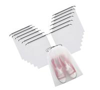 Lot de 6 sacs à chaussures, de voyage, avec cordon de serrage, imperméable, transparent, 30 x 40 cm, accessoires de voyage, sac à linge sale, multicolore, Sac de voyage