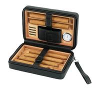 Lot de 6 sacs à cigares à fermeture éclair pratiques pour cigares, étui à cigares, ensemble de matériaux en bois de cèdre, accessoires pour cigares, hygromètre, étui en cuir, humidificateur, fumée