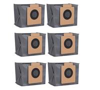 Lot de 6 sacs à poussière de rechange compatibles avec aspirateur robot Eufy Clean X8 Pro/X10 Pro Omni, grande capacité jetables