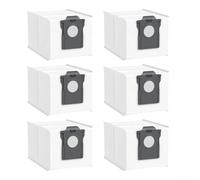 Lot de 6 sacs à poussière de rechange pour aspirateur MOVA E40 pour robot Ultra, sacs de filtration HEPA, pochettes scellées de collecte des débris, recharges automatiques vides