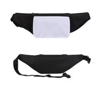 Lot de 6 sacs banane vierges par sublimation pour homme et femme - Avec sangle réglable - Fermeture éclair - Transfert thermique - Pour randonnée, voyage, vélo, festival, sport, entraînement en plein