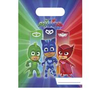 Lot de 6 sacs cadeaux anniversaire Pyjamasques - DECORATA PARTY - Mixte - A partir de 3 ans