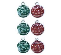 Lot de 6 sacs cadeaux en plastique pour les vacances de Noël, sacs d'emballage élégants pour bonbons et jouets, accessoires de célébration saisonnière, accessoires de célébration saisonniers