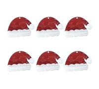 Lot de 6 sacs cadeaux en plastique pour les vacances de Noël, sacs d'emballage élégants pour bonbons et jouets, accessoires de célébration saisonnière, accessoires de célébration saisonniers
