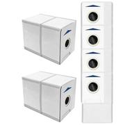 Lot de 6 sacs d'aspirateur BHZRDBAB compatibles avec les aspirateurs robot Bosch BCRDW3B et BCRDW3BX Spotless Max/Cam - Grande capacité de 3 litres - Design hygiénique et facile à utiliser
