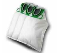 Lot de 6 sacs d'aspirateur en microfibre non-tissée compatibles avec Vorwerk Kobold VK 200 FP 200 - 5 couches - Convient aux personnes allergiques - Qualité supérieure