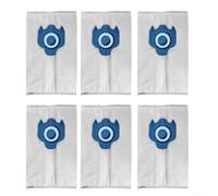 Lot de 6 sacs d'aspirateur pour aspirateur Miele pour aspirateur Hoover modèles C1 C2 C3 S Series S227 S240 S270 S400 S5 S8 avec technologie de filtration avancée (bleu)