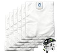 Lot de 6 sacs d'aspirateur pour Festool CT 36/ CTM 36 E/CTL 36 E, sacs filtrants de rechange à 5 couches pour Festool 496186, grande capacité, accessoires SC FIS-CT 36