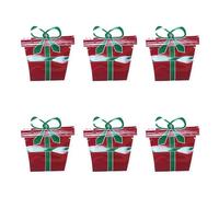Lot de 6 sacs de Noël élégants pour bonbons et jouets, accessoires de célébration saisonnière
