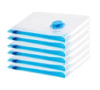 Lot de 6 sacs de rangement sous vide pour vêtements - Grand format 80 x 60 cm - Réutilisables comme sac de rangement - Pour vêtements, couettes, linge de lit, oreillers, idéal pour les voyages et la