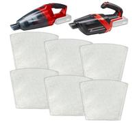 Lot de 6 sacs de rechange pour aspirateur à main sans fil Einhell Power X-Change TE-VC 18 Li-Solo & TE-HV 18/06 Li-Solo