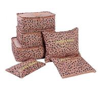 Novago Lot de 6 sacs de voyage organiseurs - motifs imprimés