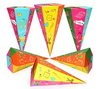 Lot de 6 sacs d'école pour frères et sœurs, 33 cm, pliables, pour la rentrée des classes, emballage cadeau, sac d'école, sac à sucreries, petits sacs pour enfants et filles