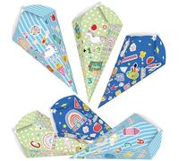 Lot de 6 sacs d'école pour frères et sœurs - Pour la rentrée des classes - Petit sac à sucre pliable - Emballage cadeau - Pour frère et sœur - Décoration pour la rentrée des classes