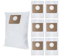 Lot de 6 sacs filtrants en non-tissé pour aspirateur Fein Turbo I 31345061010 - Sacs à poussière de rechange pour aspirateurs Fein Turbo I Dustex 25 L, sacs à poussière en non-tissé résistant aux