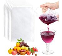 Lot de 6 sacs Jelly, 20 x 30 cm tissus en mousseline pour la cuisine, sac à lait végétal, filtre à yaourt, maille nylon réutilisable, étamine pour filtrer, cuisiner, lait végétal, jus, yaourt, tofu