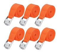 Lot de 6 Sangles Darrimage Réglables de 1 m avec Boucle de Serrage, Sangle Darrimage pour Le Transport, Le Fret,Les Bagages de LFBEST