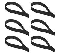 Lot de 6 sangles de fixation pour caisse claire en PET haute résistance pour une meilleure stabilité Noir/blanc Taille standard