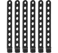 Lot de 6 Sangles de Rechange en Caoutchouc pour Porte-vélos | Compatible avec Thule et porte-vélos, caoutchouc durable avec trous réglables, design de support de roue, facile à installer