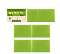 Lot de 6 savons à l'huile d'arbre à thé - Savon naturel - Nettoyage rafraîchissant avec extrait naturel d'herbes - Élimine la transpiration et les odeurs - Contrôle des odeurs et tous les jours