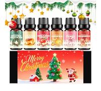 Lot de 6 savons de Noël parfumés pour bougies de Noël pour massage corporel, fêtes d'hiver, salle de bain, méditation, spa et yoga