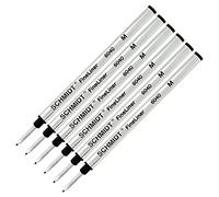 Lot de 6 - Schmidt 6040 Fineliner Pointe Fibre recharge en métal - Noir d'encre