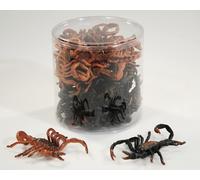 lot de 6 scorpions - environ 8cm chacun, plastique