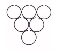 Lot de 6 Segments de Piston 34 mm x 1,5 mm for tronçonneuse G2500, élagueur à poignée 2500, YD25 25,4 cm³ et 25 cm³