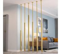 Lot de 6 séparateurs de pièce pour balcon, cage d'escalier - Supports de colonne décoratifs (blanc 100 cm) - Solutions polyvalentes de cloisonnement d'espace