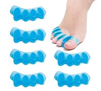 Lot de 6 séparateurs d'orteils en gel pour pieds, correcteur d'oignon pour homme et femme, redresseur d'orteils en marteau, pour orteils qui se chevauchent, orteils en griffe