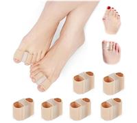Lot de 6 séparateurs d'orteils en silicone pour hallux valgus - Pour correction de l'hallux valgus - Pour homme et femme
