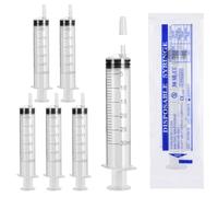 Lot de 6 seringues de colostrum - 30 ml - En plastique - Sans aiguille - Stériles - Pour la mesure des liquides, l'alimentation - 6 x 30 ml