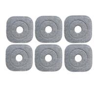 Lot de 6 serpillères carrées en Microfibre compatibles avec la serpillère rotative True & Tidy SPIN-800 TrueClean M16 (M16-006)