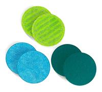 Lot de 6 serpillères de rechange en microfibre - Diamètre : 16 cm - Universel - Convient pour Hurricanes Floating Mop M30457, Dyson - Tampons de rechange sans fil (kit universel 1)